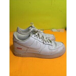 Nike Supreme Air Force 1 White Men's Size 9.5 Pre-owned Sneakers!